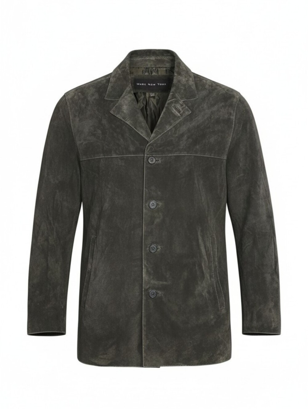 Marc New York Suede Car Coat Button Front